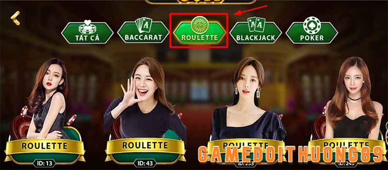 Chọn sảnh chơi Roulette