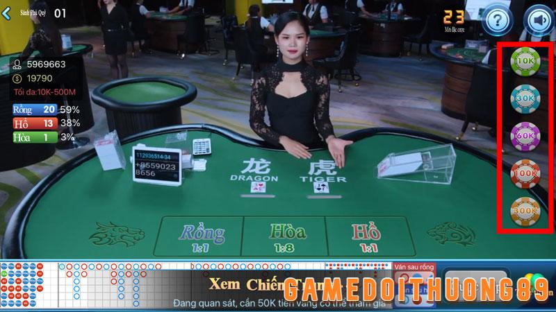 Chọn bet cược 