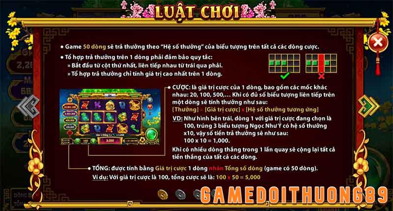 Luật chơi Cung Hỷ Phát Tài tại game đổi thưởng