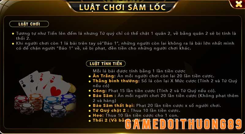 Luật chơi sâm lốc